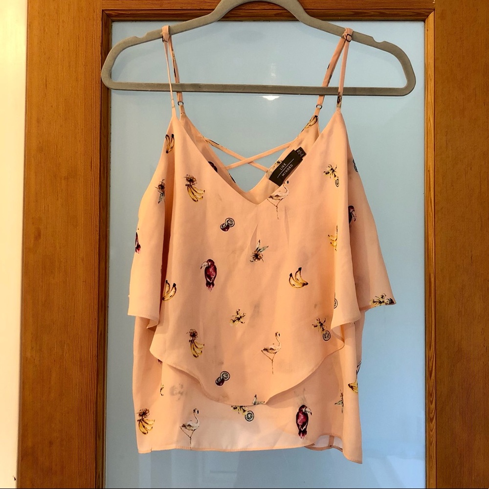 Pink Flowy Camisole Top